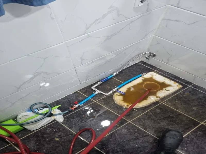 분당 하수구역류 작업사례